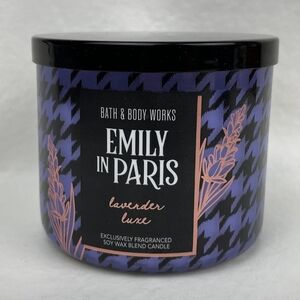 🆕️Bath & Body Works Emily in Paris Lavender Luxe Candle - Purple and Black